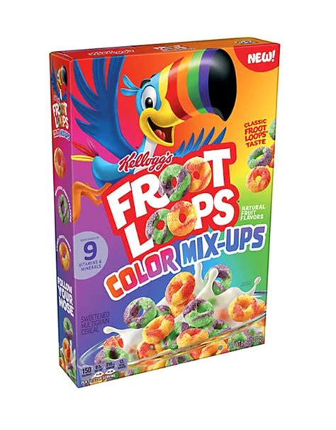 Froot Loops Color Mix Ups Natural Fruit Flavors Open Sesame
