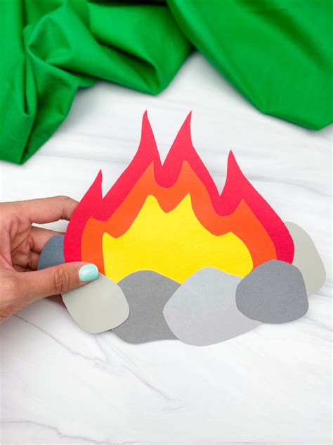 Paper Campfire Craft For Kids Simple Everyday Mom