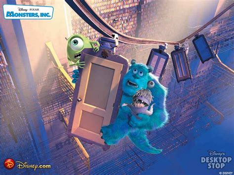 Even though he excels at scaring children, he is kind hearted and thoughtful by nature. Monsters Inc. - Door chase scene - Lights, Camera ...