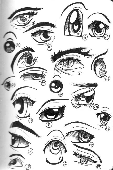 Describe Your Pin Eye Drawing Simple Realistic Eye Drawing Manga
