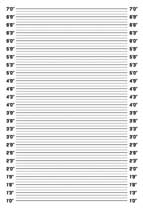 Height Chart Scale