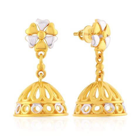 Buy Malabar Gold Earring Nzj04for Women Online Malabar Gold And Diamonds