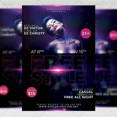 Freestyle Affair Club A5 Template Exclsiveflyer Free And Premium