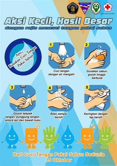 12 Contoh Poster Mencuci Tangan Simple Dan Mudah BROONET