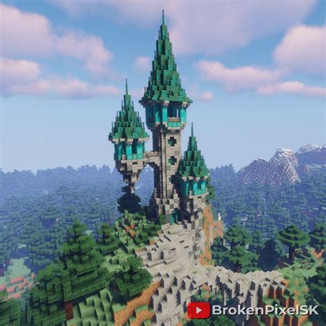 Wizard Tower In 2023 Minecraft Castle Wizard S Tower Minecraft Designs