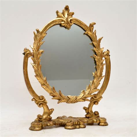 antique italian gilt wood vanity mirror marylebone antiques