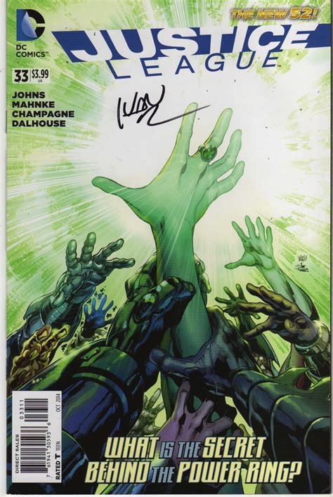 Justice League Vol 2 33 Signed By Cover Artist Ivan Reis Comics