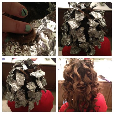 We Tried The Tin Foil Curls I Think It Was A Success Tin Foil