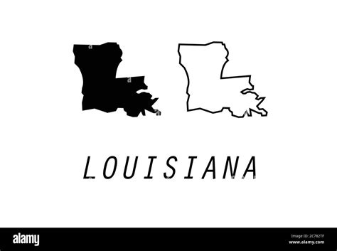 Louisiana Map State Vector Illustration Stock Vector Image And Art Alamy
