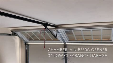 Chamberlain B750c 34hp Wifi Belt Garage Door Opener Installed In Low