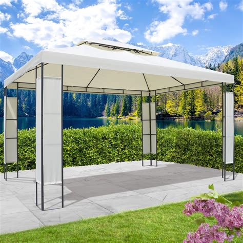 Pavillon Breeze 3x4 m beige inkl. LEDs | brast24.de