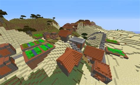 Mesa And The Villages Seed For Minecraft 117111651152115114
