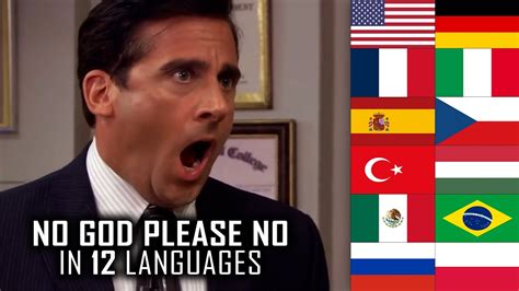 No God Please No Meme In 12 Languages The Office Multilanguage Toby