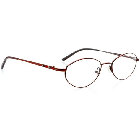 Optical Eyewear Oval Shape Metal Full Rim Frame Prescription Eyeglasses Rx Ruby Lust