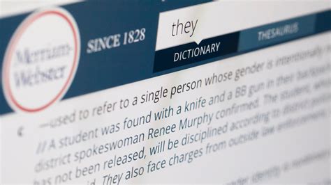 ‘they Is The Word Of The Year Merriam Webster Says Noting Its