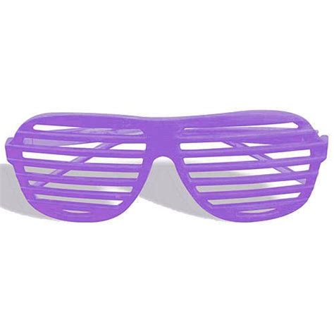 neon purple slat glasses purple slat glasses neon purple classic glasses 80 s prom