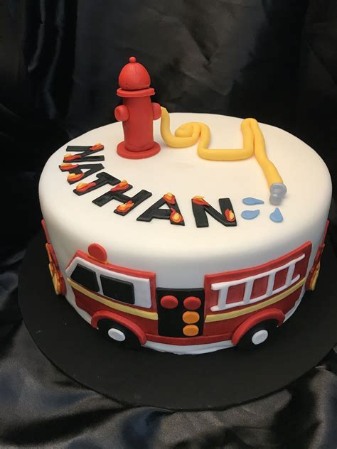 Fire Truck Cake Fire Man Birthday Party 3rd Birthday Birthday Party