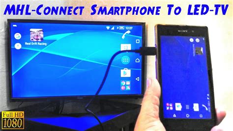 MHL How To Connect Smartphone To TV LED TV HDTV - YouTube
