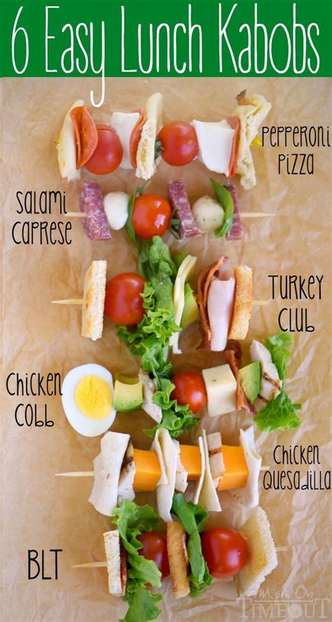 Six Easy Lunch Kabobs that are perfect for back to school ...