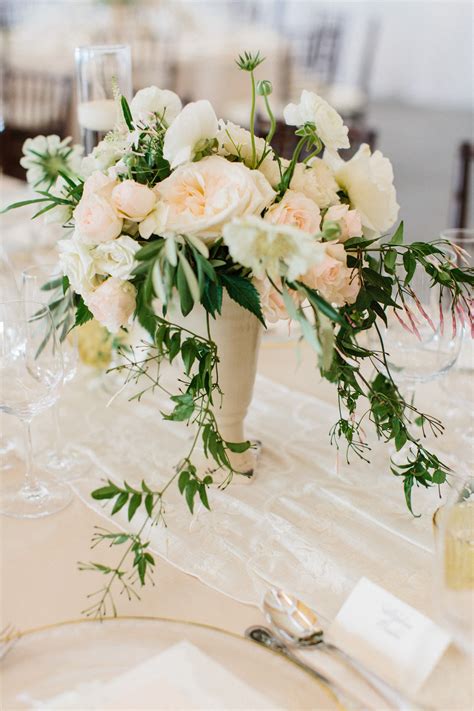 Blush Garden Rose Centerpiece Elizabeth Anne Designs The Wedding Blog