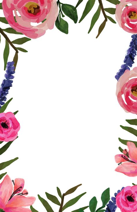 Free Floral Borders For Word Documents Templates Dashjes