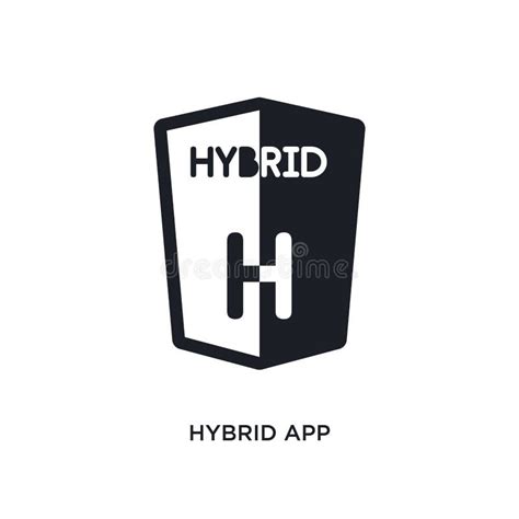 Hybrid App Isolated Icon Simple Element Illustration From Technology