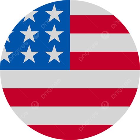 Round Country Flag United State American State Government Png