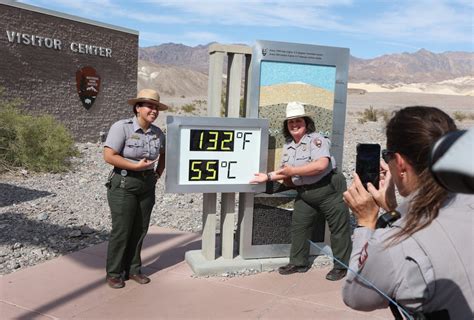 Death Valley Temperature Weather Heat Draws Visitors To Park