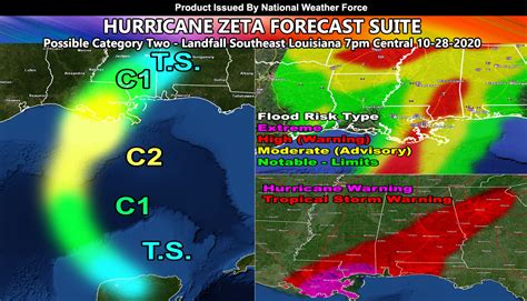 Hurricane Zeta To Impact Louisiana Coast As A Hurricane On Wednesday