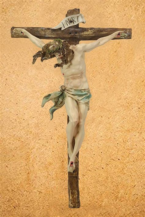 Ebros T Ebros Large Jesus Christ At Calvary Crucifix Inri Wall Cross