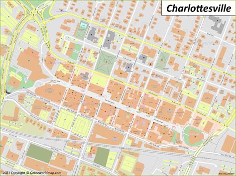 Downtown Charlottesville Map