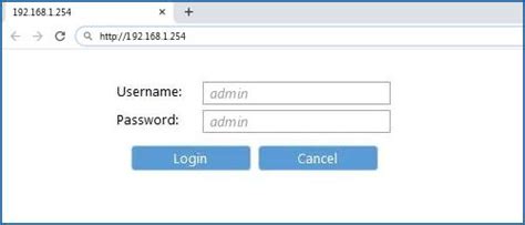 1921681254 Router Login Admin Username And Password