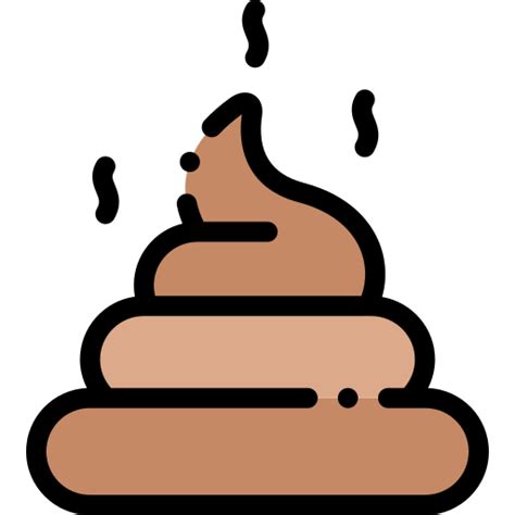Poop Detailed Rounded Lineal Color Icon