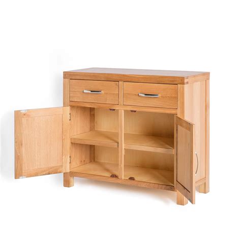 Abbey Light Oak Small Sideboard Cabinet Solid Wood Roseland Furniture