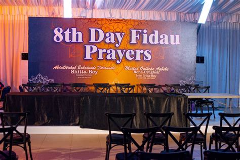 8th Day Fidau Prayer For Pa Abdulwahab Shitta Bey And Mama Mutiat Orugboh
