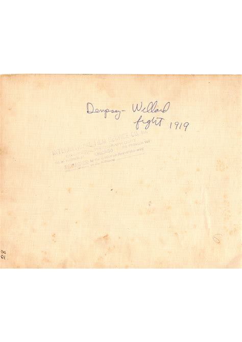 Jack Dempsey Vs Jess Willard 1916 African Ring
