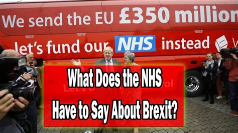 The Nhs No Deal Brexit Impact Reports Youtube
