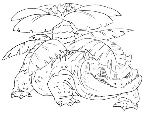 Mega Venusaur Coloring Sheets Coloring Pages