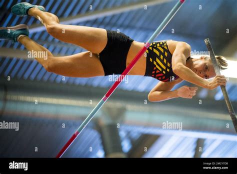 Belgian Fanny Smets Pictured In Action During The Women S Pole Vault