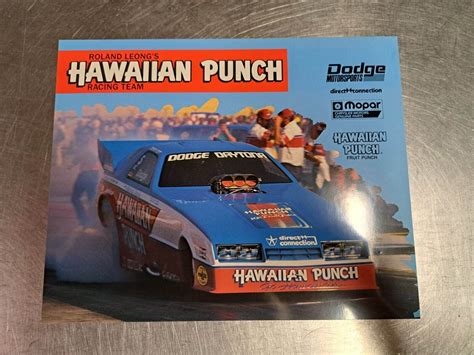 Vintage Nhra Roland Leongs Hawaiian Punch Racing Team Promotional