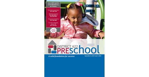 District 622 Preschool Catalog 2017 2018 Preschool Catalog Updated