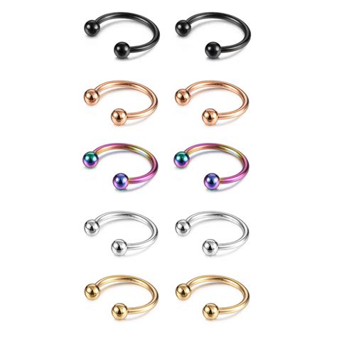 Buy Evevil 14g 16g Septum Jewelry Surgical Steel Small Septum Ring For