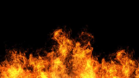Fire On A Black Background 1900752 Stock Photo At Vecteezy