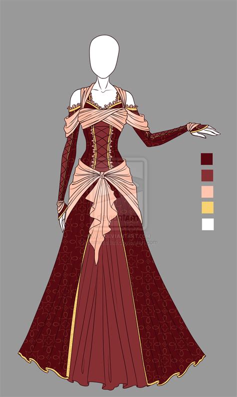 Adoptable Outfit 4closed By Laminanati On Deviantart Anime Dress