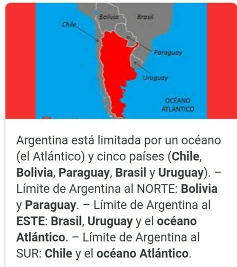 Limites Y Fronteras De Argentina Brainlylat