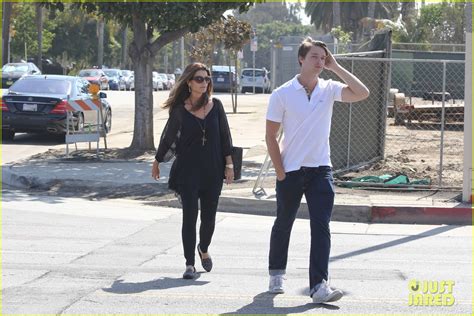 Patrick Schwarzenegger A Votre Sante Lunch With Mom Maria Shriver