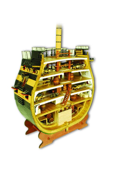 Build This Detailed Cross Section Model Of The Legendary Hms Victory In