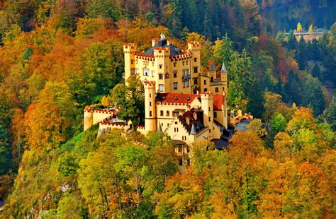 Hohenschwangau Castle Full Hd Wallpaper And Background Image