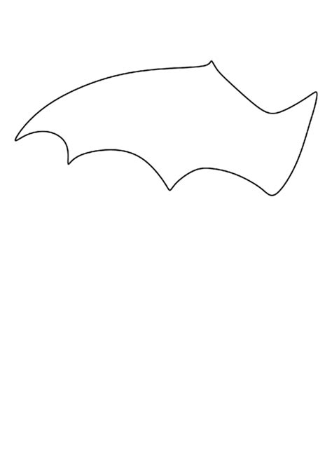 Wing Of The Bat Template Printable Pdf Download