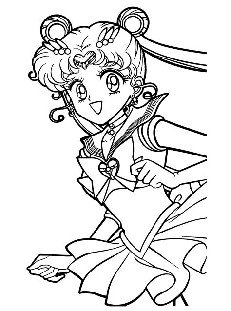 Free Printable Sailor Moon Coloring Pages For Kids